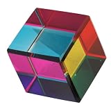 Cubo de Prisma de Vidrio óptico, Figura de Cubo de Prisma óptico Colorido de 25 Mm, Coleccionables para Enseñanza de Física, Decoración Artística, Accesorios de Fotografía