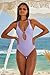 BECCA Marble Canyon - Women's One Piece Swimsuit, Adjustable, Bathing Suits for Women, Bellflower, Medium