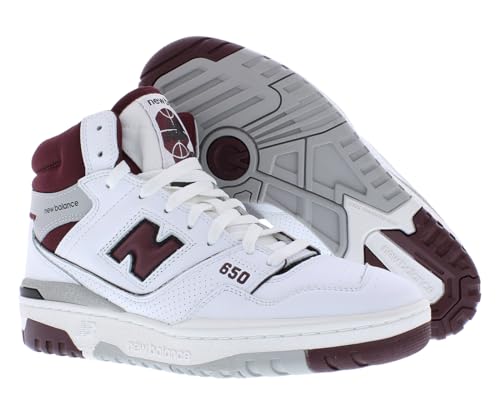 Image of New Balance 650 Mens Shoes Size 8.5, Color: White /Purple