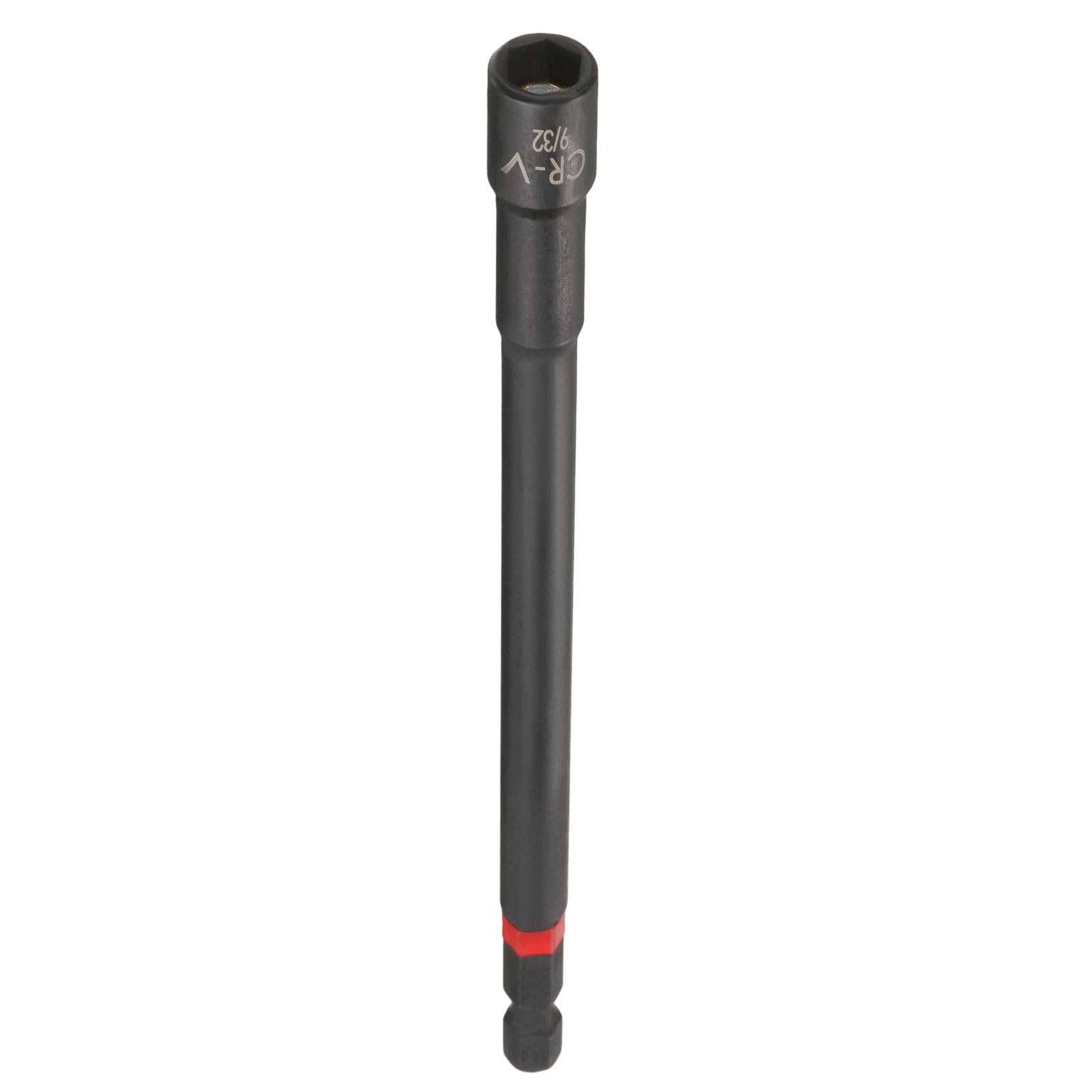 sourcing map Nut Driver Drill Bit 9/32 Inch Socket 6" (150mm) Long Black