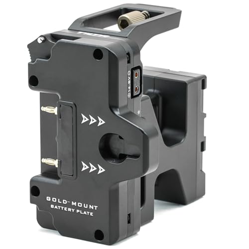 Image of Tilta Battery Plate Compatible with Blackmagic Pyxis 6K / 12K - Gold Mount | High Capacity Power Output (2 Pin Lemo, P-Tap, USB-C) | External Power Input | Security Attachment | ES-T21-BP-AB