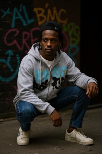 Unisex Y2K Graphic Zip Up Hoodie, Streetwear Sweatshirt for Women and Men - image 6