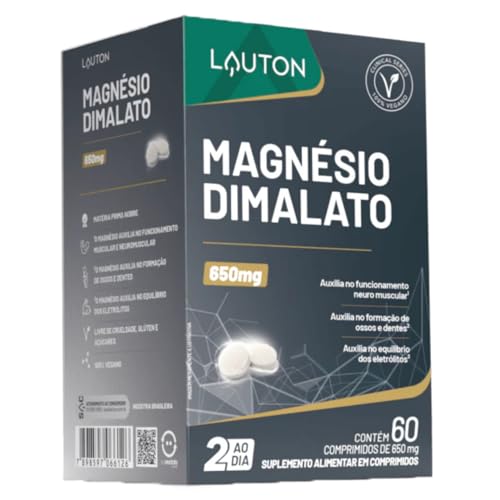 Magnésio Dimalato Max - 60 Cps - Lauton