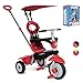 smarTrike Zoom - Triciclo 4 in 1 per bambini da 1, 2, 3 anni, colore: Rosso