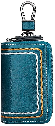 MOSHUO Car Electronics Bag for Key Fob, Cage Protector-Car Zipper Signal Blocking, Door Key Bag, electromagnetic Shielding Key Bag, Anti-Theft Pouch (Color : Blue)