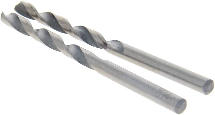 Utoolmart Twist Drill High Speed Steel Bit, Mini Twist Drill Bits Set, Jobber Small Twist Drill Bits, 4.3mm Twist Drill, HSS-4241 Twist Drill Bit Set, for Steel Aluminum Alloy, 10 Pcs