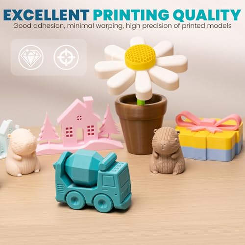 Image of TINMORRY PETG Filament 1.75, Rapid PETG-Eco 3D Printer Filament, Compatible with Most FDM 3D Printers, 1 KG 1 Spool, Red