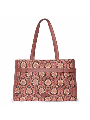 Image of ZOUK Urban Escape Bag | Stylish Vegan with Laptop Compartment, Trolley Sleeve & Anti-Theft Pocket |