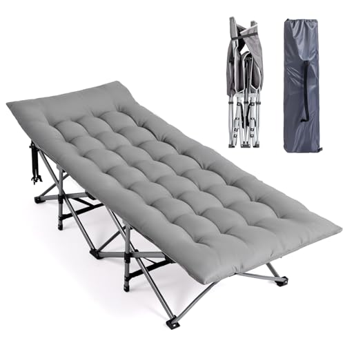 Bonnlo Lit de Camp Pliable en Acier avec Sac de...