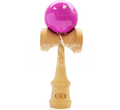 Kendama Rangusu Japan YOMEGA rose jouet d'adresse en bois et bilboquet de précision