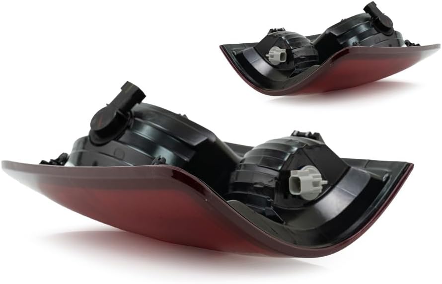 KarParts360 For Ram 1500 Classic 2019 2020 2021 2022 Tail Light Driver And Passenger Side | Pair | Red & Clear Lens | Plastic | Heavy Duty | With Bulbs | CH2818124, CH2819124 | 55277415AF, 55277414AF