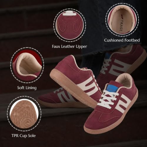 Image of TRASE Casual Sneaker Shoes for Women | Soft Cushioned Insole | Sneakers for Woman | Lightweight | Comfortable | Stylish, Trendy Girls and Women Sneakers with Laces