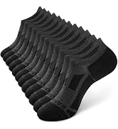 BAMBOO COOL Men's No-Show Socks Low Cut Breathable Moisture-Wicking Socks Non Slip Running Workou...