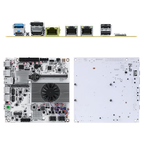 10GbE N150 N355 NAS マザーボード 8ベイ NAS Mobo 8SATA & 2X M.2、PCie Gen3スロットUSB-C & SDスロット1個、2x2.5GbE i226-V LAN、DDR5 DIY Mini ITXマザーボード