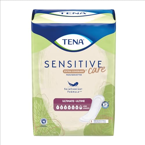 TENA Incontinence Pads, Bladder Control & Postpartum for Women, Ultimate Absorbency, Long Length, Sensitive Care - 52 Count - Image 3