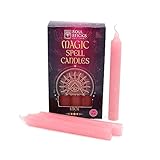 Soul Sticks Uncented Pink 4" Magic Spell Chime Taper Premium Candles 20 pcs for Rituals, Ceremonies, Meditation, Altar and Spells (Luck)