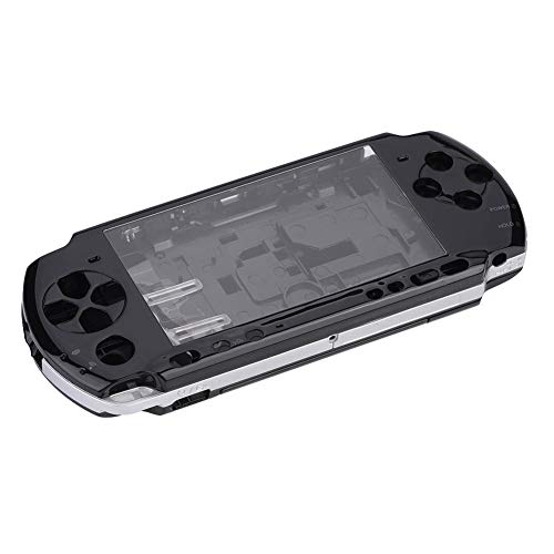ASHATA Game Shell for PSP 3000,Replacement Full Housing Console Game Shell Case Cover Repair Parts for PSP 3000 (Black)