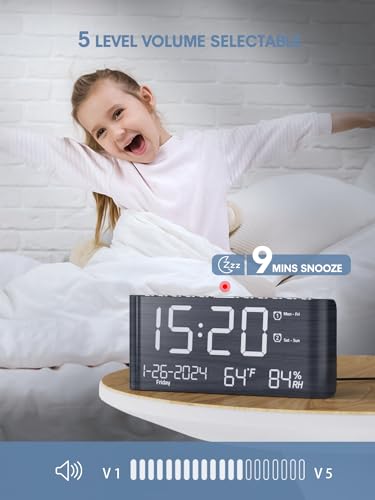 Pplee CR1019 Dual Wooden Alarm Clock thumb #4