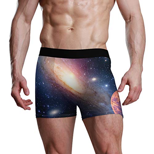 Astrology Astronomy Space Planet Galaxy Men Underwear Boxer Briefs Short...