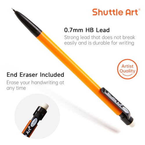 Image of Shuttle Art 480 Pack Mechanical Pencils Bulk, 0.7mm HB #2 Lead Pencils