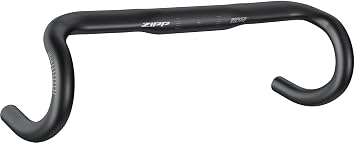 Zipp Speed Weaponry Service Course 70 Ergo Drop Handlebar - Aluminum, 31.8mm, 38cm, Bead Blast Black, B2 | bike-handlebars