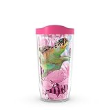 Picture of Tervis Guy Harvey Made in USA Double Walled Insulated Tumbler Travel Cup Keeps Drinks Cold & Hot, 16oz - Classic, Breast Cancer Awareness Turtles