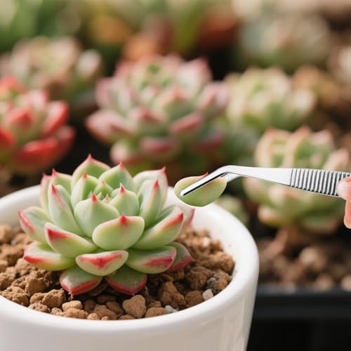 Set de 5 pinzas y tijeras de jardinería de acero inox miniatura 4