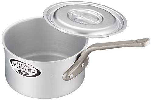 遠藤商事 業務用 TKG 片手深型鍋 21cm (目盛付) (アルマイト加工) アルミニウム 韓国製 AKT8221