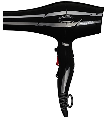Fripac Mondial Profi-Haartrockner mit 2 Styling-Düsen K-3280, 1900 Watt, schwarz
