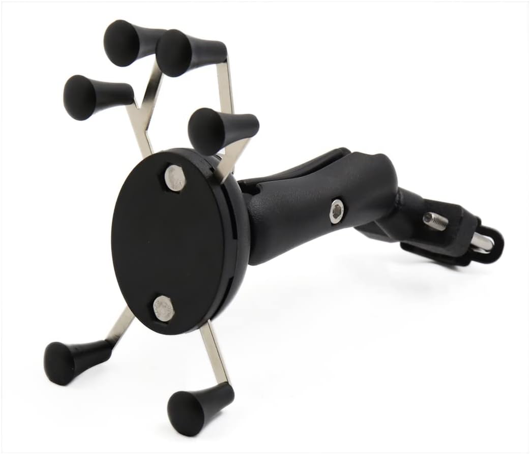 Black 6 Feet Motorcycle MTB Bicycle Phone Handlebar Mount Holder Bracket