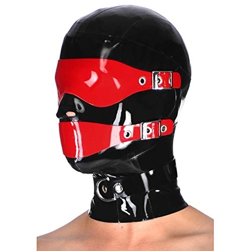 Masque de fête Hot Passion Toys BD08 en latex pour vos soirées à thème noir XL