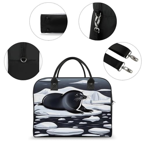 Maletín ligero para portátil unisex casual ajustable miniatura 6