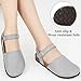 Alicegana Closed Toe Sandals for Women – Arch Support Dressy Flat Sandals Comfortable Summer Shoes 2025