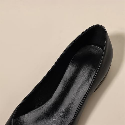 Women's Pointed Closed Pump Chunky Low Block Heel Metallic Pull-On Work Office Church Casual Dress Shoes Comfortable Business Party Dating All Weather Shopping Daily Wear Pumps4