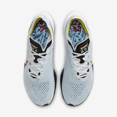 Nike Vaporfly 3 Men's Road Racing Shoes (HJ9079-100, White/Pure Platinum/Speed Yellow) Size 144