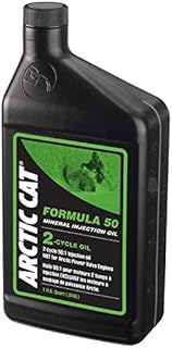 Arctic Cat OEM 2-Cycle Snowmobile Formula 50 Mineral Oil 32oz Quart 5639-475
