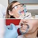 Vicloon 12Pcs Mundöffner Spiel Weihnachten, Wangenhalter Fuer Mundöffner Challenge, Dental C-Form Mundöffner für Weihnachten Partyspiele und Zahnaufhellung（Blau）