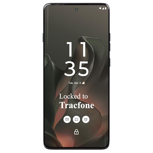 Tracfone Motorola Moto Edge 2025 (Prepaid, Locked) | 256GB | 5G Capable | 50MP AI Triple Camera System | 6.7” 120Hz pOLED Display | 5100mAh Battery | Tracfone Locked | Deep Forest