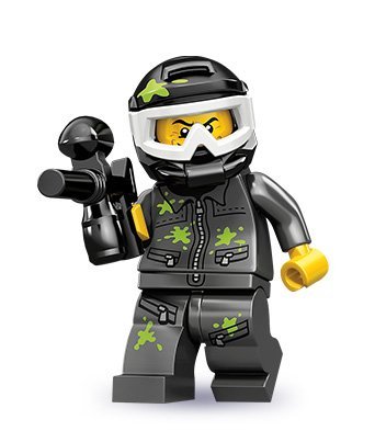 LEGO71001 Series 10 Paintball Player Opened