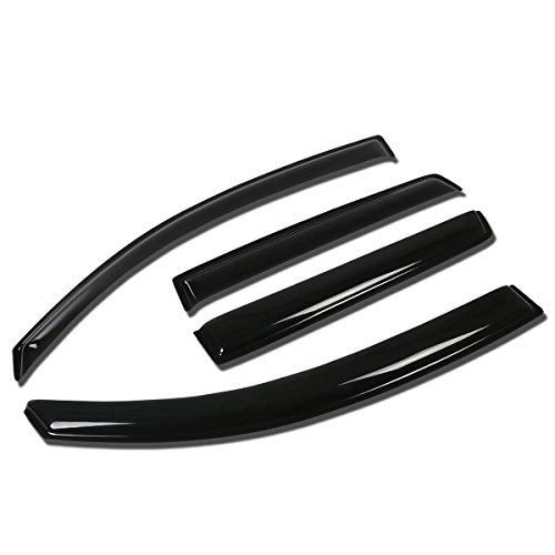 Replacement for Mitsubishi Endeavor 4pcs Tape-On Window Visor Deflector Rain Guard
