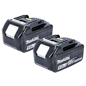 Makita 2BL1850 18 V 5.0 A Li-Ion LXT Battery – Black (Pack of 2)
