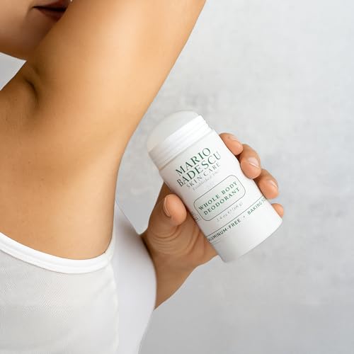 Image of Mario Badescu Whole Body Deodorant for Women and Men, Baking Soda & Aluminum Free, Lightweight All Over Deodorant, Full Body Odor Eliminator for Travel & Daily Use, Non-Irritating, 2.4 Oz