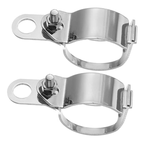 MAGICLULU 2 piezas Soporte para Señal de Motocicleta Resistente Montaje para Horquilla Delantera Compatible con Choppers y Cruisers Fácil Instalación para Luces Indicadoras de