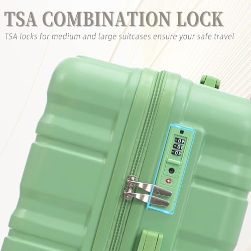 Image of 3 Piece ABS Hardshell Suitcase Set - Lightweight, Tough & Scratch-Resistant