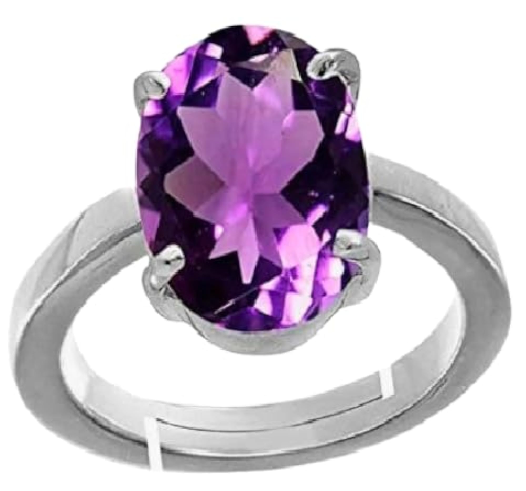10.15 Ratti Amethyst Birthstone Ring for Daily Wear, Women & Men