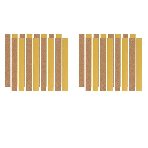Alriedy 35 Stück Selbstklebende Korkenstreifen – (200x20x2mm) Hutband Innen zum Verkleinern: Rutschfeste Huteinlagen für Leder/Filz/Strohhüte & Alle Hutarten, Kork Selbstklebend zur Hutgrößenanpassung