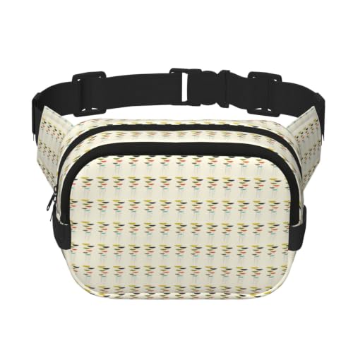 Sac banane carré avec compartiment double couche optimisé pour le sport