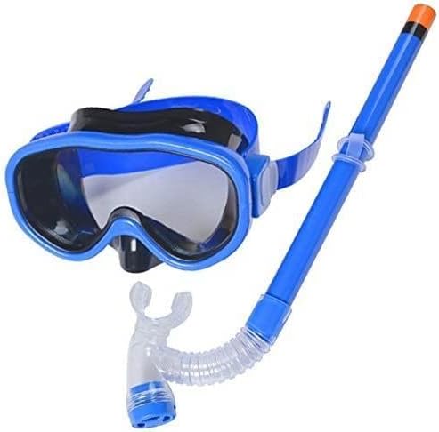 Snorkel Mask 180°View Compatible Snorkeling Mask with Easy Breathing Easy Draining Design and Anti-Fog Anti-Leak Technology, for Water Sports Swimming, Diving Sea