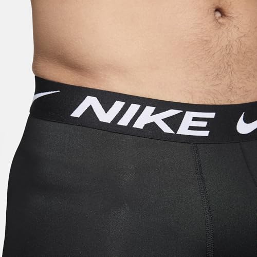 Nike Men's Dri-FIT Essential Micro 4" Trunk Boxer Briefs 3 Pack (Small, Black(KE1156-001)4