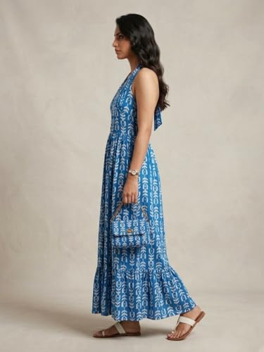 Image of Leriya Fashion Dress for Woman | Elegant Floral Printed | Western Dress for Women | One Piece Maxi | Rayon Western | Women Party